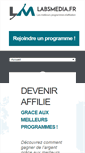 Mobile Screenshot of labsmedia.fr